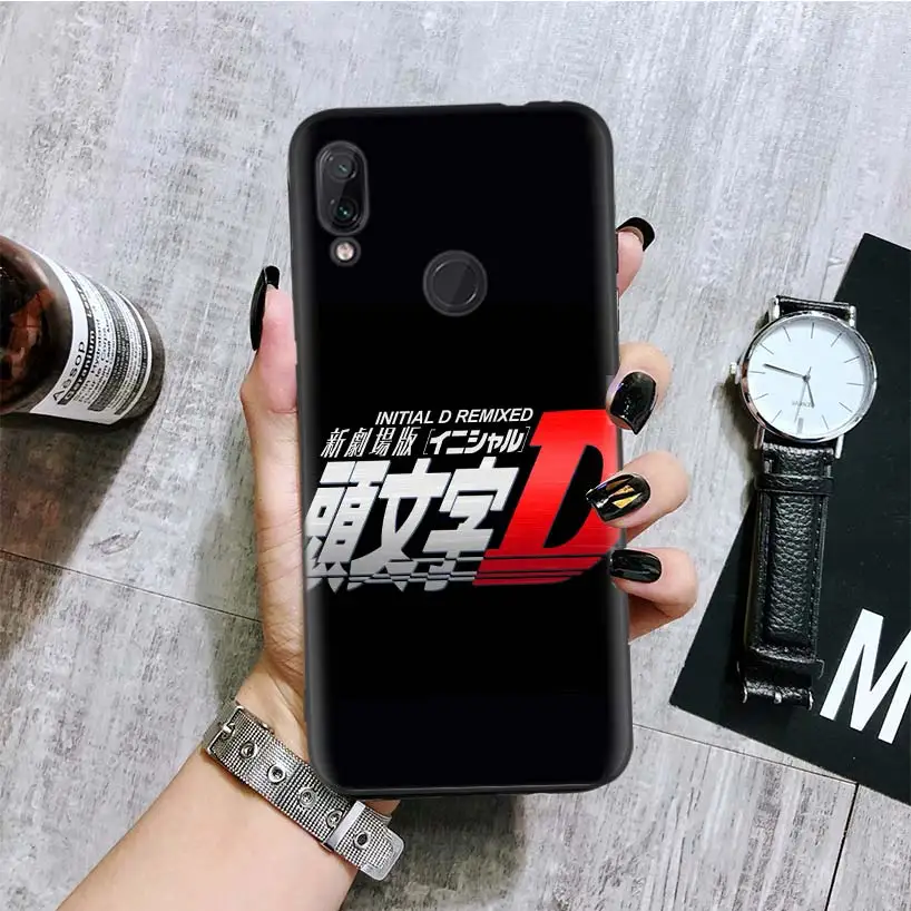 INITIAL D AE86 черная крышка чехол для телефона для Xiaomi Redmi Note фотоаппаратов моментальной печати 8 7 7S 7A 6 S2 GO K20 Pro 6A mi 6X 5X A1 CC 9 8 Coque - Цвет: BA061-6