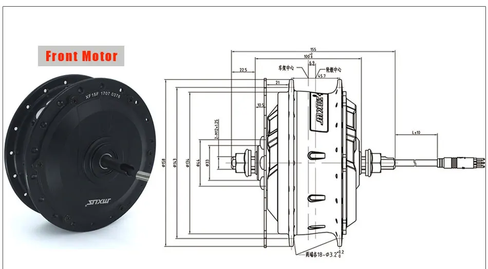 Chamrider Электрический велосипед Ebike Kit 350 Вт 500 Вт 36 в 48 в 17AH Hailong батарея MXUS LCD3 дисплей Julet водонепроницаемый разъем
