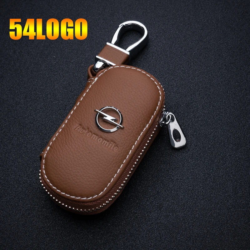 Кожаный чехол для автомобильного ключа Opel BMW Audi Benz Volkswagen Chevrolet Kia Honda Nissan Hyundai Ford Toyota