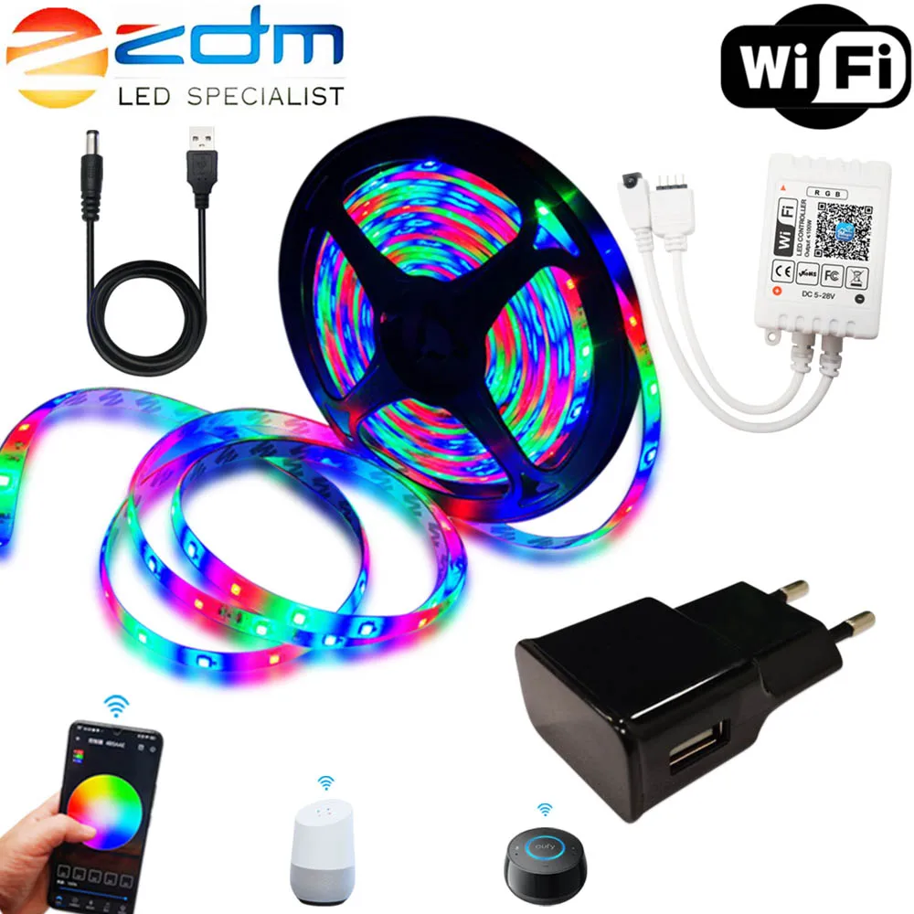 Светодиодная ленсветильник RGB с питанием от usb 5 в постоянного тока гибкая