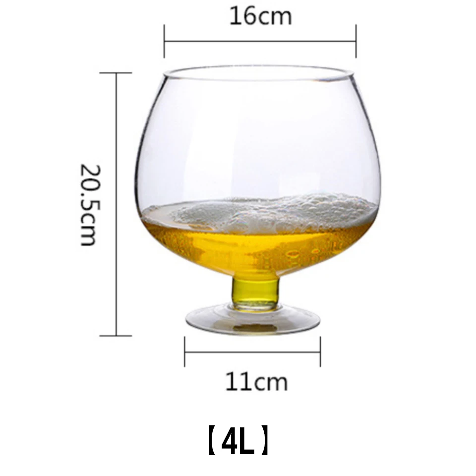 beer glass CB288 Creative Huge Beer Glass Goblet Crystal Champagne Glass Fun Big Wedding Party Shot Glasses Drink Water Beer Wine Glasses Cup Mug - Цвет: beer glass CB288