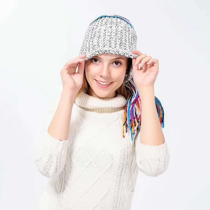 Bluetooth Hat Unisex Women Men Soft Warm Wireless Earphone Music Headphone Hat