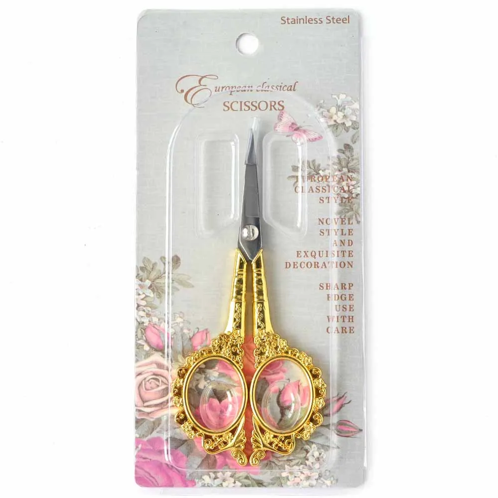1Pcs Europäischen Retro Rose Goldene Edelstahl Nagel Schere Dead Skin Remover Make-Up Cutter Multi-Funktion Maniküre Werkzeug te # 67 – Detail 7