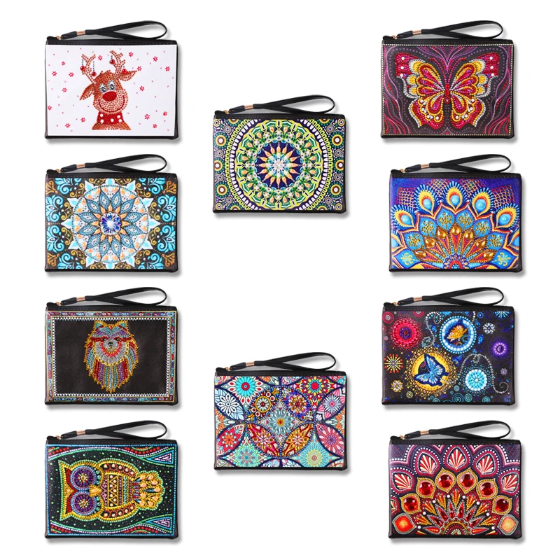 Diy Special Shaped Diamond Painting Wristlet Wallet Women Bag Embroidery Cross Stitch For Gifts 4Stb08 | Дом и сад