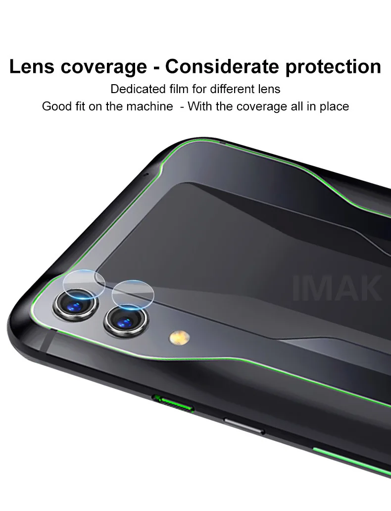 IMAK Задняя крышка объектива камеры закаленное стекло для Xiaomi Black Shark Helo объектив камеры стекло для Black Shark 1 2 Pro
