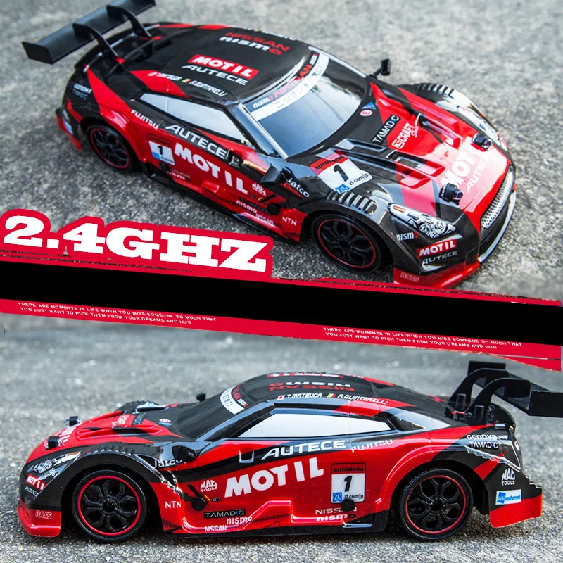 

1: 18 High-Speed Remote Control Car Four-Wheel Drive Rapid Off-road Drift Race Car 2.4G Children Electric Remote Control Toy Car
