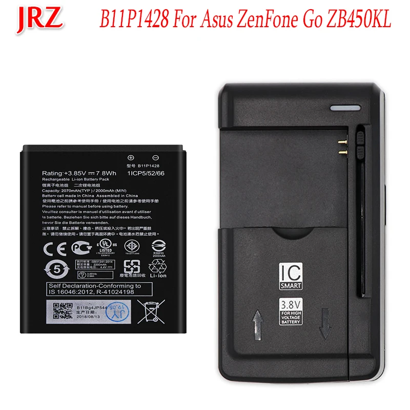 1 шт. аккумулятор + зарядка 2000 мАч B11P1428 для Asus ZenFone ZB450KL ZE500KG X009DB ZB452KG телефона