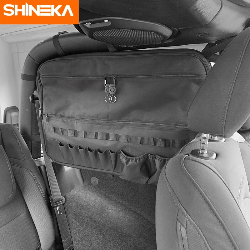 US $65.62 SHINEKA Stowing Tidying for Jeep Wrangler JL 2 Door Trunk Storage Cargo Bag Organizers MultiPockets Tool AntiRoll Storage Bag