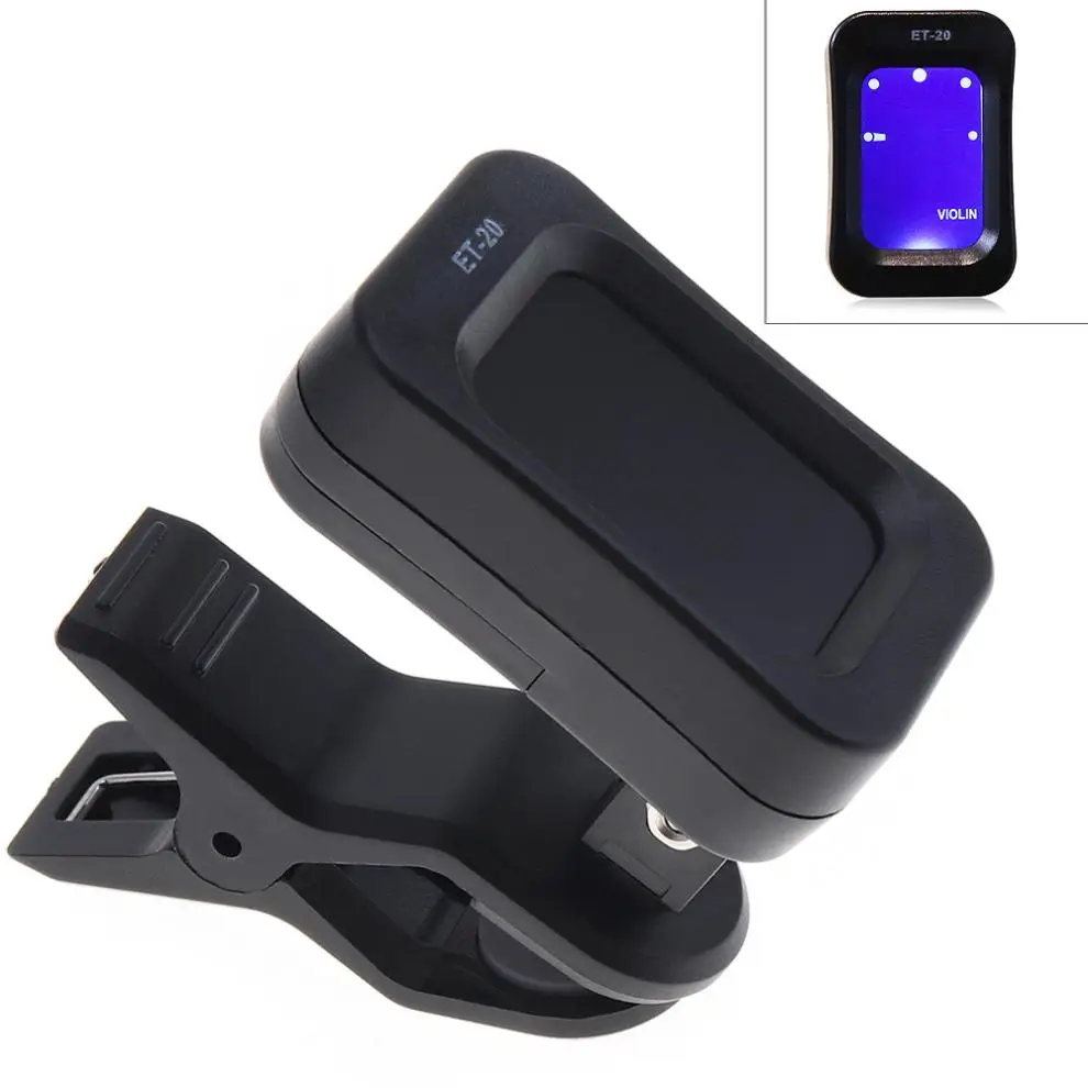 

Guitar Tuner Rotatable Clip-onTuner Portable Universal LCD Display for Chromatic Acoustic Guitar Bass Ukulele Guitar Accessories