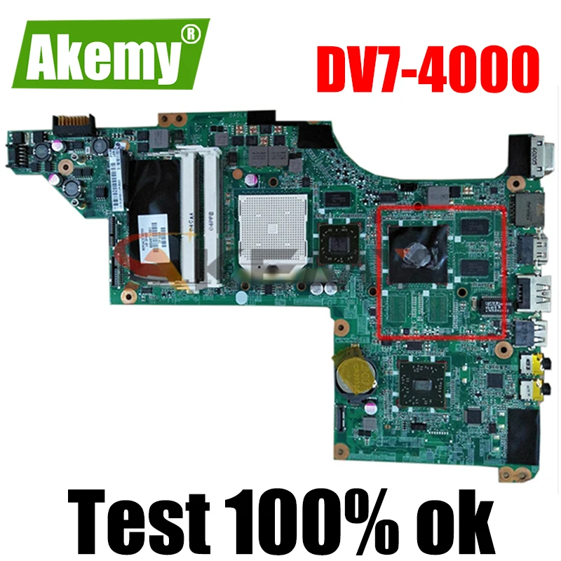 Для струйного принтера HP Pavilion DV7-4000 Материнская плата ноутбука DA0LX8MB6D1 HD5470