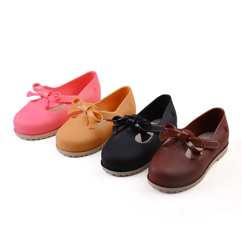 Сандалии для девочек Mini Melissa прозрачные сандалии с большим бантом мальчиков и 14 16