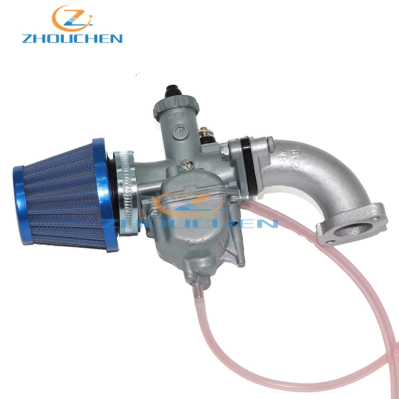 VM22 26 мм карбюратор 38 синий Воздушный Фильтр впускная труба для Carb Mikuni Carby моторный