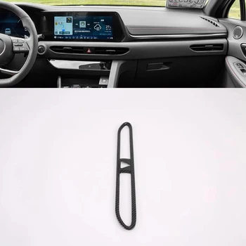 

For Hyundai Sonata 2020 Interior Center Console Air Condition Outlet Vent Cover Frame Trims ABS Carbon Car Styling Accessories