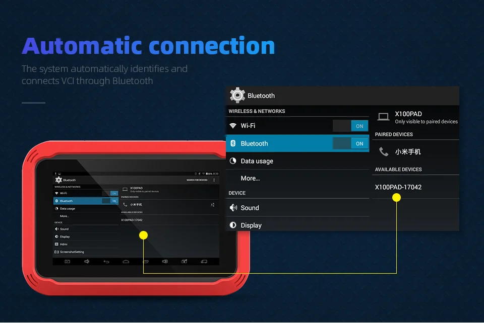 XTOOL X-100 планшет ключ программист с EEPROM адаптером масляный сервисный светильник/дроссельная заслонка/EEPROM/висячий сброс OBDII диагностический инструмент