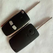 DAKATU с логотипом 3 кнопки модифицированный Флип складной пульт дистанционного ключа оболочки для Mitsubishi ASX LANCER-EX GRANDIS Outlander правым лезвием