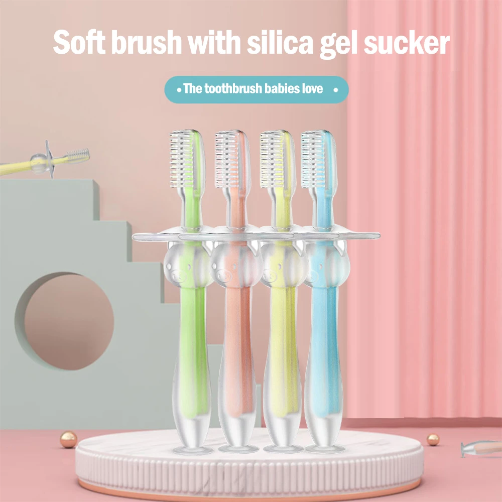 

1PC Kids Soft Silicone Training Toothbrush Baby Children Dental Oral Care Tooth Brush Tool Baby kid tooth brush baby items
