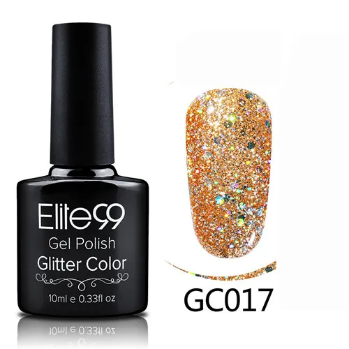GC017 Elite99 гибридные Лаки гель лак для ногтей набор Гель-лак с блестками Живопись ногтей искусство поли УФ гель лак Топ базовый праймер для маникюра - Color: GC017