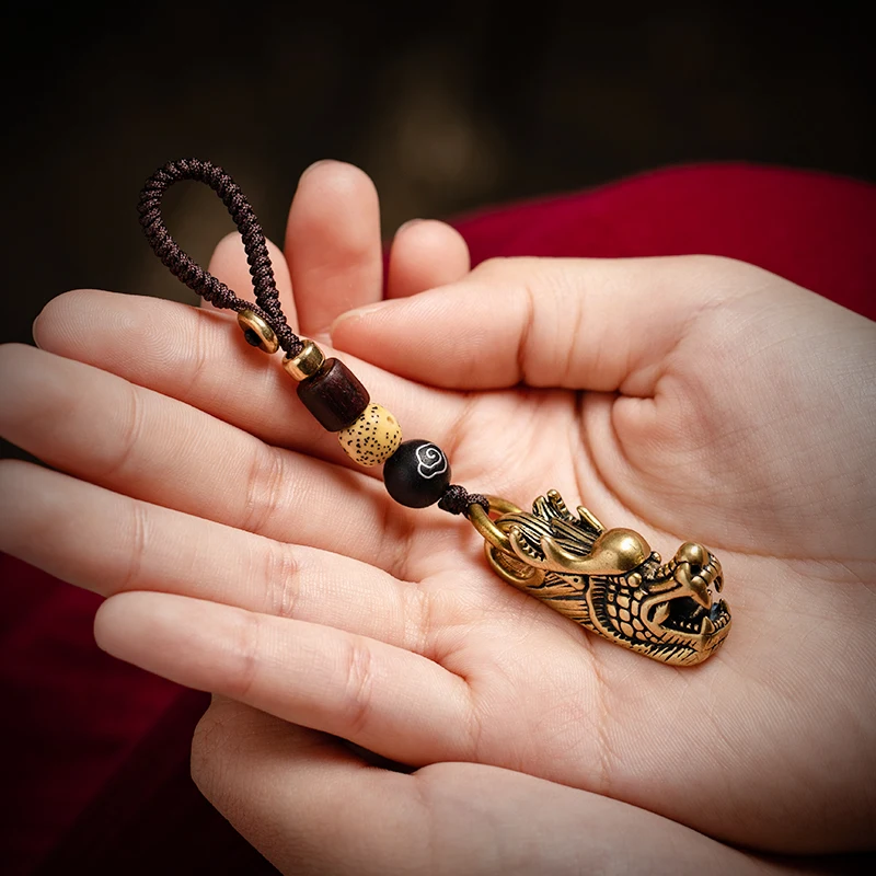 dragon head rope keychain (7)