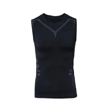 Летний мужской спортивный облегающий Быстросохнущий жилет для баскетбола, бега, тренировочный жилет, одежда для фитнеса, футболка, компрессионная ткань