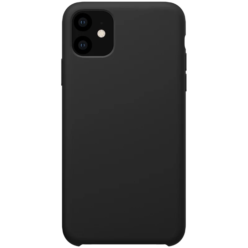BLACK Для iPhone 11 Pro Max чехол NILLKIN жидкий Гладкий силиконовый чехол для iPhone 11 Pro Max(5,8/6,1/6,5) крышка роскошный защитный кожаный чехол с функцией подставки сумки - Цвет: BLACK