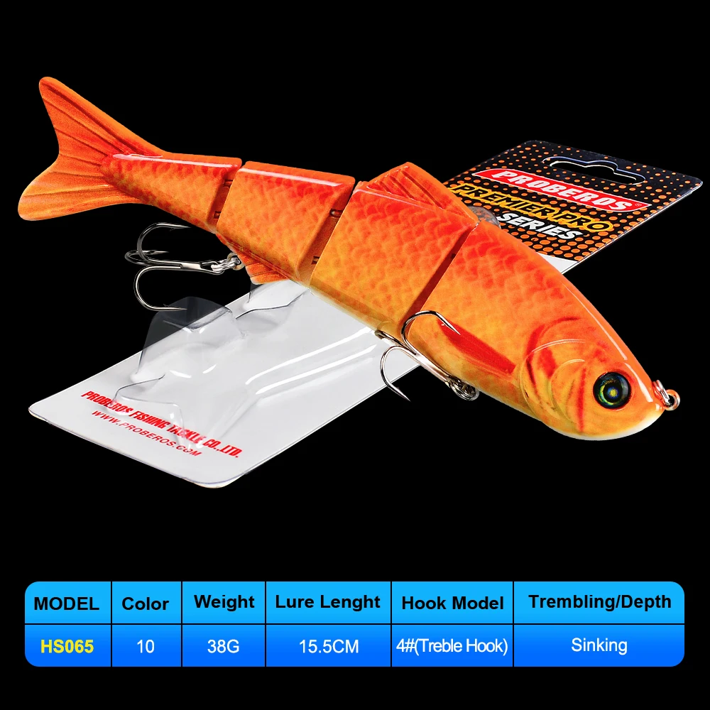 1 шт. 4 секции Swimbait 38 г-1 34 oz/6 &quot-15 5 см рыболовная приманка жесткая рыболовные