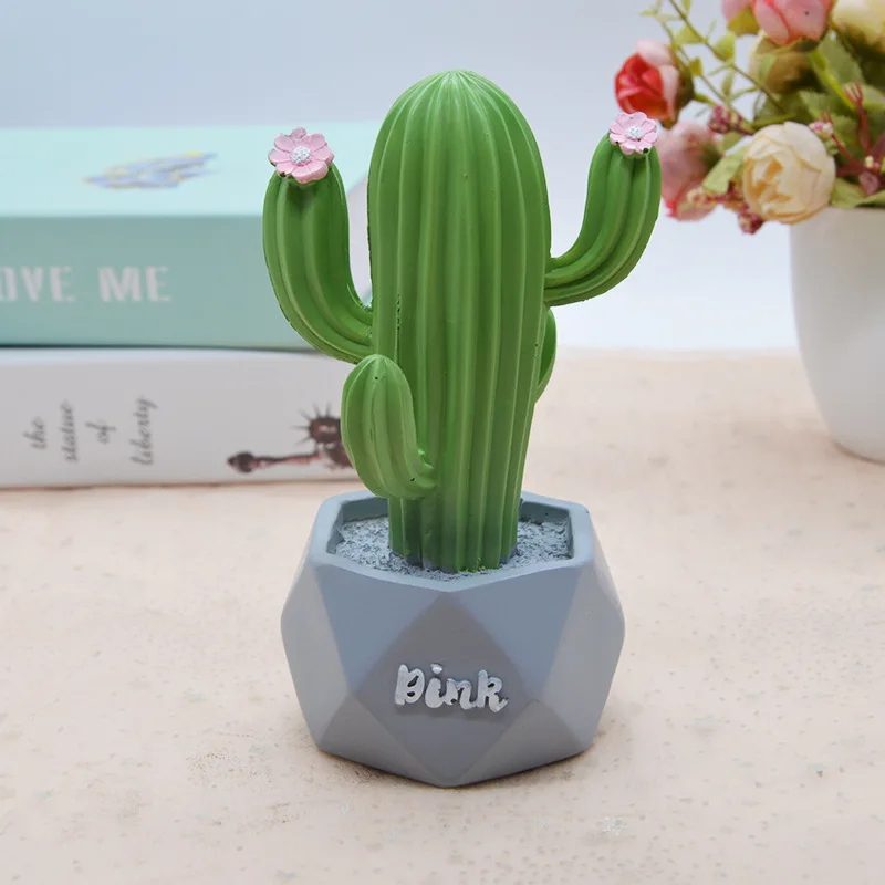 Home Deskstop украшение из Смолы Кактус офисный стол Декор милые украшения подарки DIY