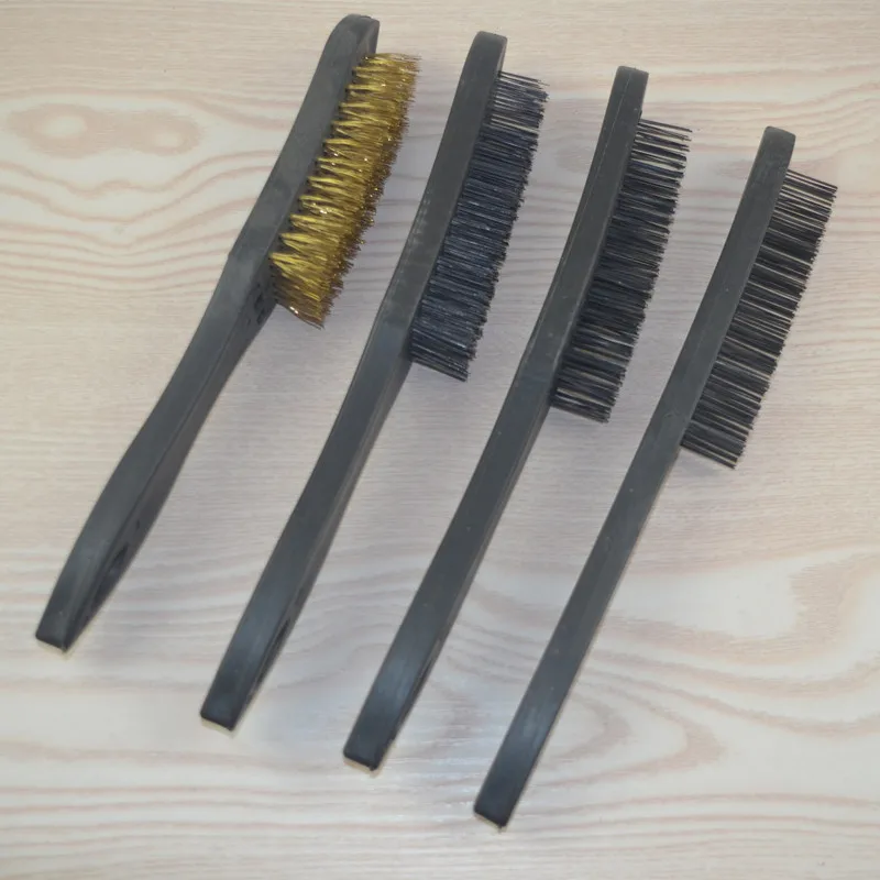 Напрямую от производителя продажи Проволока из нержавеющей стали кисть с пластиковой ручкой щетка с острым носком щетка для удаления ржавчины