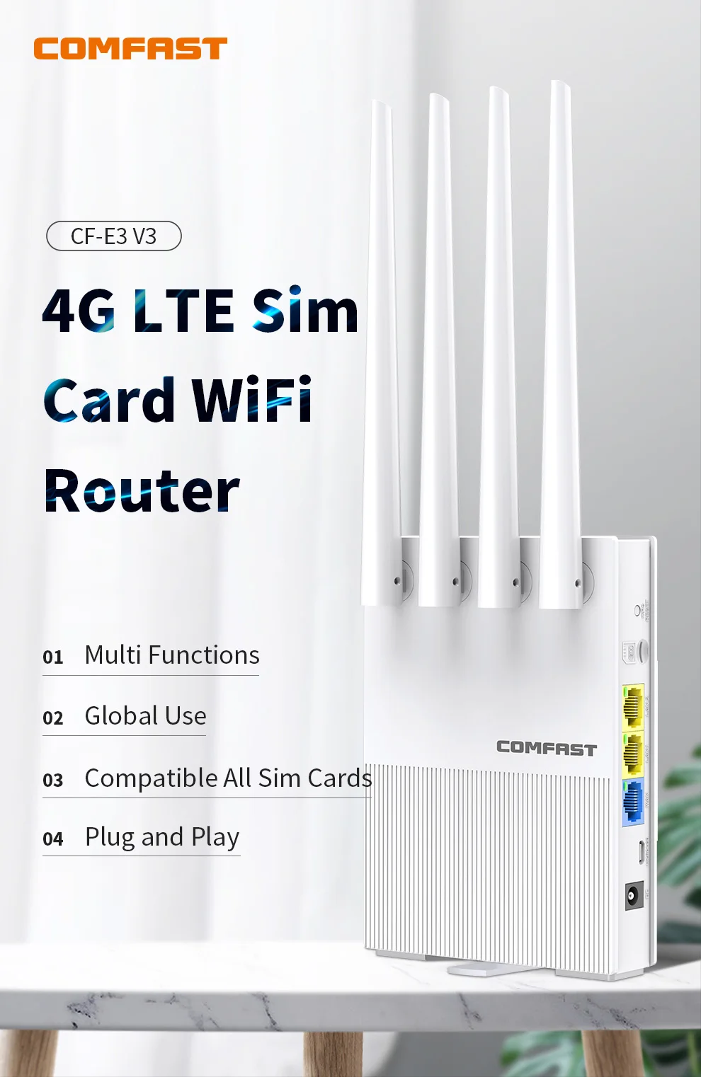 KuWFi – routeur industriel 300Mbps CAT4 4G CPE, extension de Signal Wifi  puissant, Support de 32 utilisateurs de Wifi avec fente pour carte Sim -  AliExpress