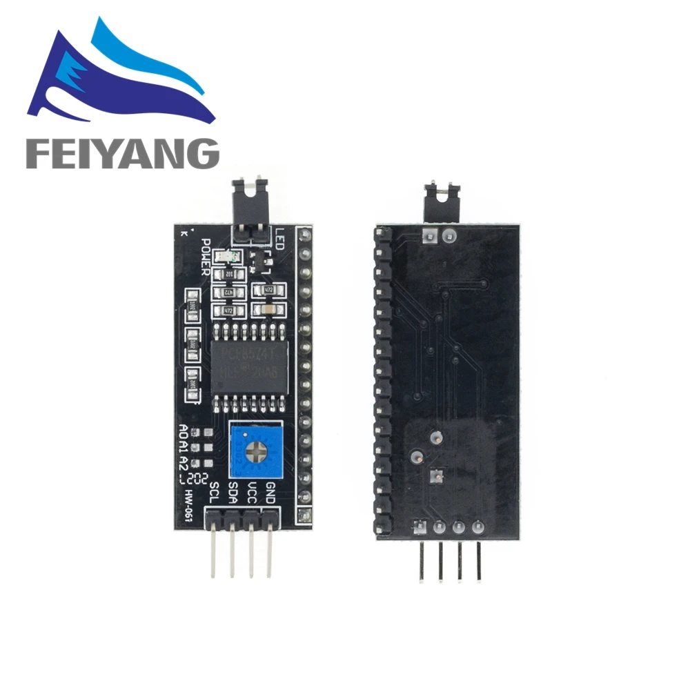 Display Module LCD Display Module LCD1602 1602 LCD Module Blue / Yellow Green Screen 16x2 Character LCD Display PCF8574T PCF8574 IIC I2C Interface 5V for arduino