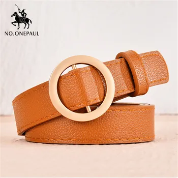 

NO.ONEPAUL new female belt female punk style fashion buckle jeans decorative belt chain luxury brand