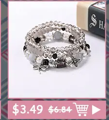 Ethnic Bohemian Tassel Beach Charm Bracelets For Women Boho Multilayer Beads Crystal Beaded Jewellery Bracelet Set Femme 2019