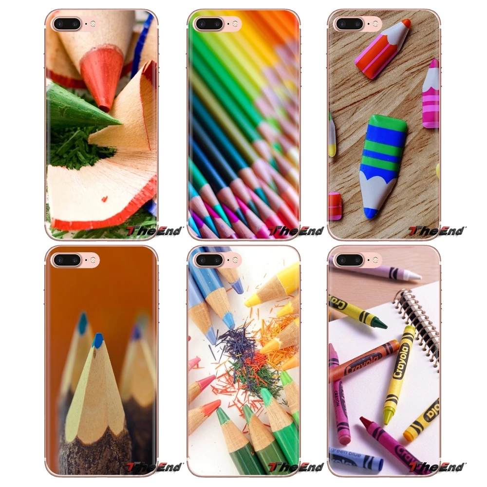 Обои карандаш для samsung Galaxy S2 S3 S4 S5 MINI S6 S7 edge S8 S9 Plus Note 2 3 4 5 8 Coque Fundas прозрачный мягкий