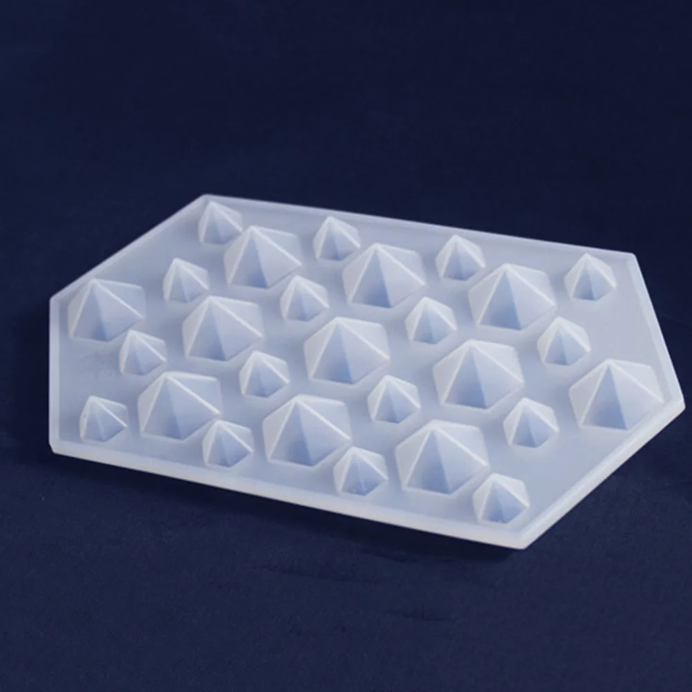 Прочный DIY кристалл алмаза кулон прозрачные Инструменты Силиконовые ручное производство ювелирных изделий лоток Нетоксичная Гибкая пресс-форма льда
