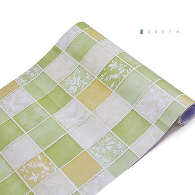 Bathroom Waterproof Mosaic Wall Stickers Kitchen Oil Proof Decoration Wallpaper Bath Toilets Self Adhesive Tiles Decorative Film 2645