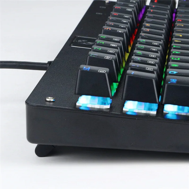 Механическая игровая клавиатура с RGB подсветкой TKL 87 клавиш тактильная для