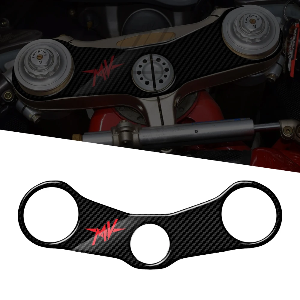 

For MV Agusta F4 Models 2000-2006 3D Carbon-look Upper Triple Yoke Defender