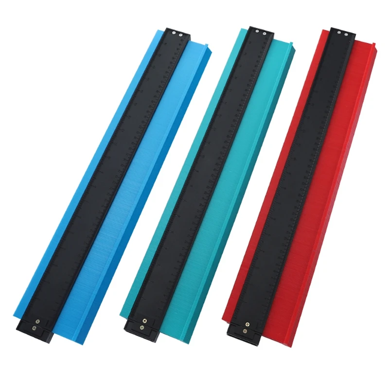 

20Inch Template Curvature Scale Ruler Contour Gauge Laminate Carpet Wood Tile Profile Measure Radian Ruler