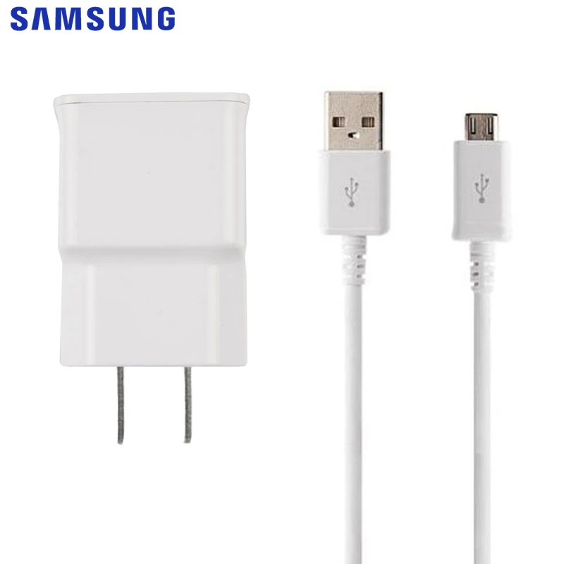 Original Travel Wall Charger For Samsung Galaxy S7 Edge Note 10 NOTE 5 Note 4 S4 S5 S3 C7 J100 A7 A9 Star Lite C8 J6 J7 J4 - Тип штекера: US Wall Charger