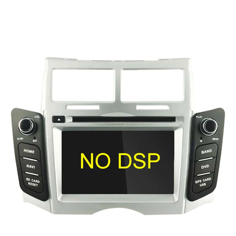 TOPBSNA Android 9,0 автомобильный dvd-плеер для Toyota Yaris 2005-2011 2 Din автомагнитола gps навигация Мультимедиа Стерео Wi-Fi RDS головное устройство - Цвет: NO DSP