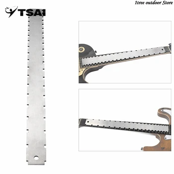 

TSAI Stainless Steel Guitar Straight Edge Measure Tool For Electric Guitars Neck Notched Fretboard and Frets Free Shipping