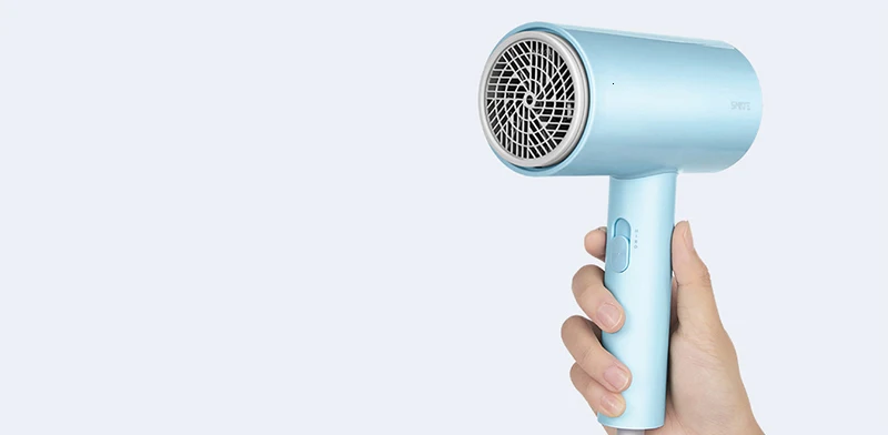 Новейший Xiaomi мягкий сухой фен для волос с отрицательными ионами, молодежная версия, быстрый и сухой маленький портативный фен 1800 Вт, профессиональный фен для волос