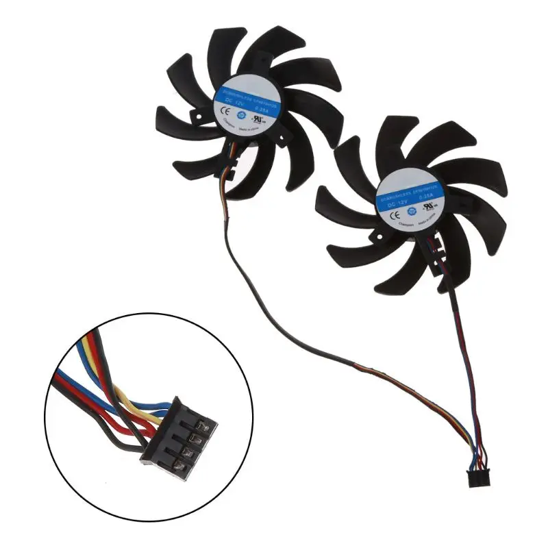 

2pcs/set New CF9010H12S RX 480/470 VGA GPU Cooler Graphics Fan For XFX R9 390X/390 8G RX480 RX470 Video Card Cooling
