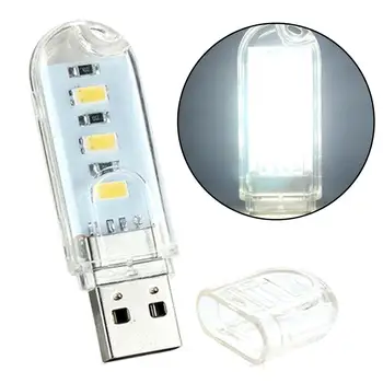 

Portable USB Night Light Mini LED Keyboard Computer Table Desk Lamps Torch Lamp White Warm White Reading Light