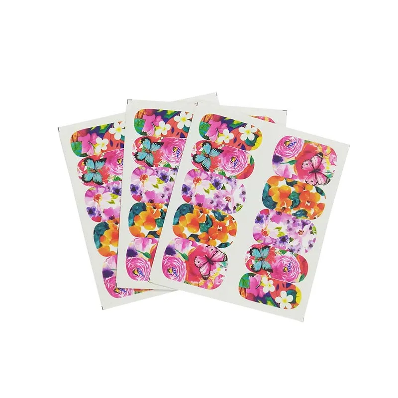 

3pcs Water Nail Decal and Sticker Butterfly Slider for Manicure Nail Art Watermark Tips A12