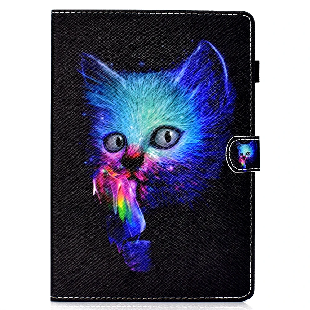 as photo Чехол для iPad Air 2 Air iPad 9,7, защитный чехол из искусственной кожи, магнитный штатив, умный чехол, чехол с мультяшным рисунком - Цвет: as photo