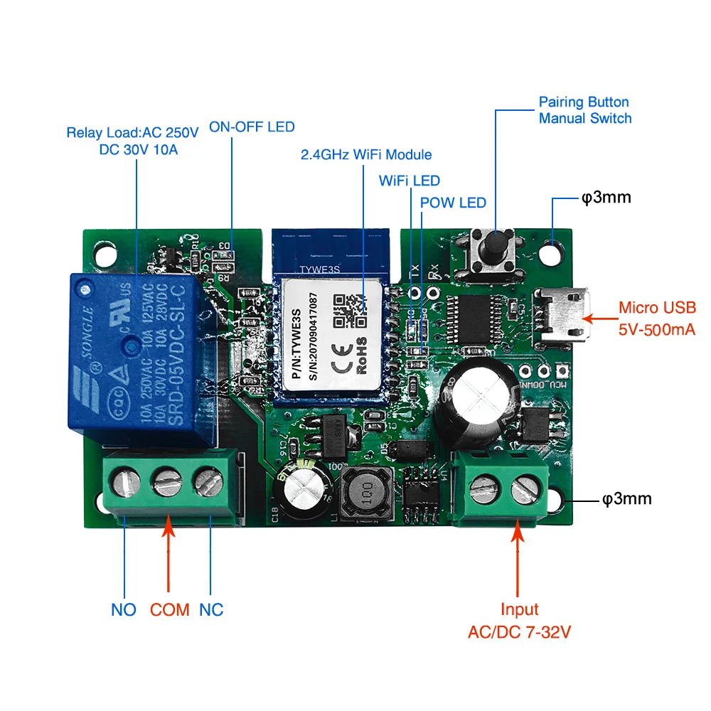 DC5V 12/24/32V переключатель Wi-Fi Беспроводной триггерный релейный модуль односторонний автофиксацией/шаговым управлением/самоблокирующийся сроки Дистанционное Управление для Alexa Google Home