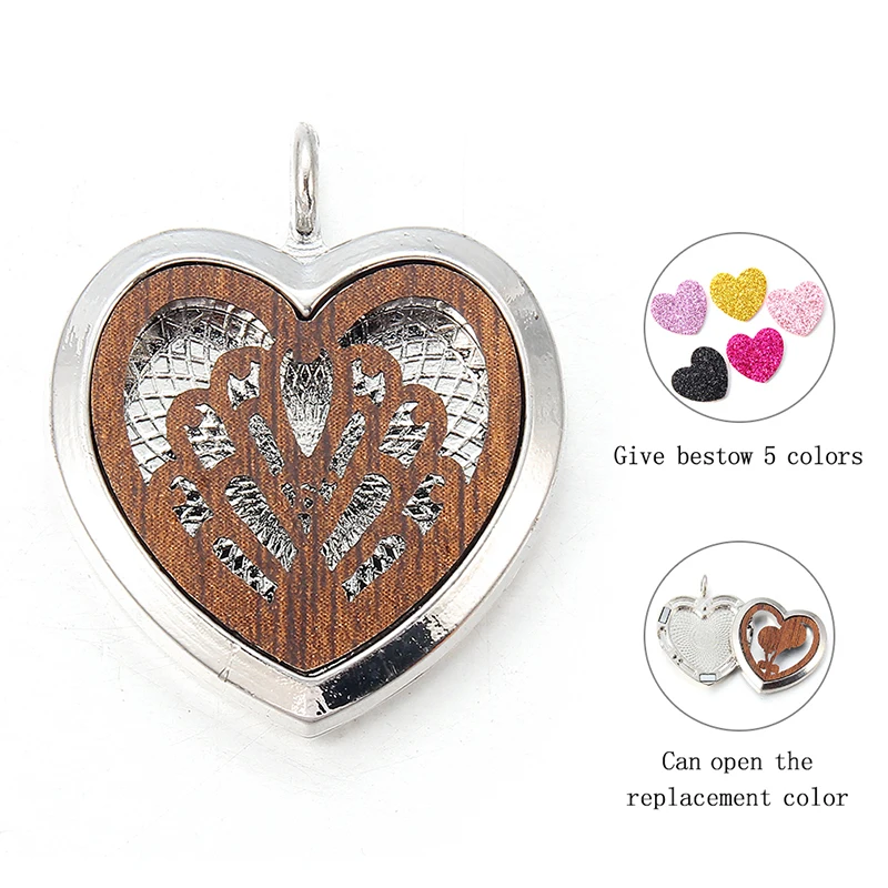 Aroma Locket Necklace Magnetic Aromatherapy Essential Oil Pendant Necklace Multi-style - Metal color: style 3