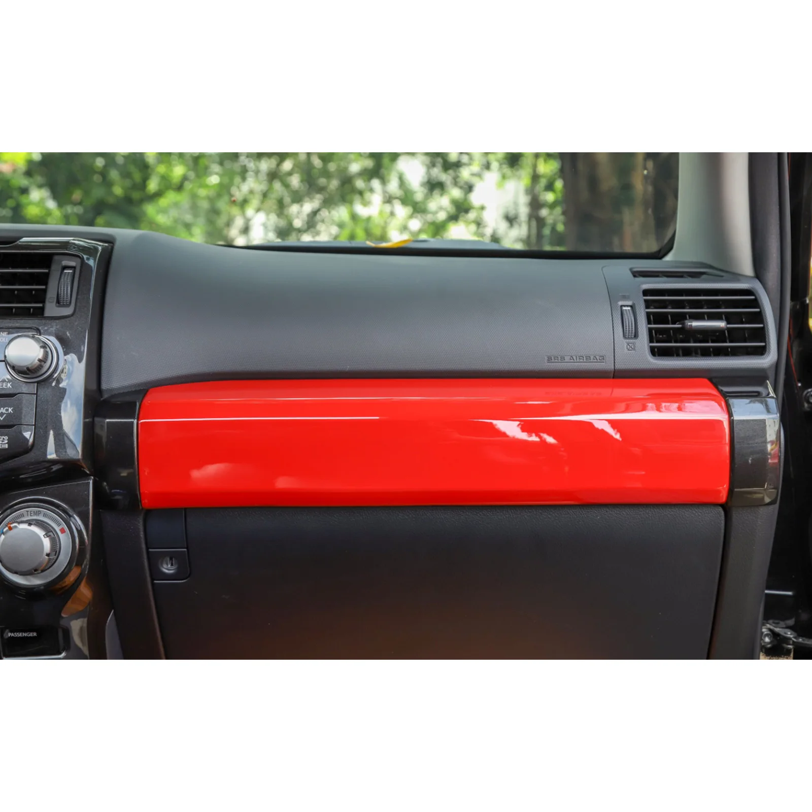 Areyourshop пилота украшение приборной панели Панель Крышка для Toyota 4runner 2010- ABS красный декоративная панель Крышка отделка автомобиля Запчасти