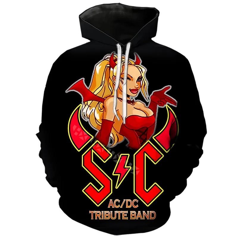 Hoodies 2 Толстовки унисекс, тренд рок, с 3D принтом, AC DC, спортивный костюм, мужская толстовка с капюшоном из тяжелого металла, хип-хоп, уличная толстовка, топы, толстовки - Цвет: Hoodies 2