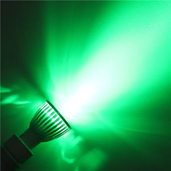 Green Светодиодный прожектор с регулируемой яркостью GU10 3W, 4 Вт, 5 Вт, 85-265 в, лампада, светодиодный светильник E27, 220 В, 110 В, GU5.3, точечная свеча, Luz, светодиодный светильник MR16, DC 12 В, освещение - Испускаемый цвет: Green